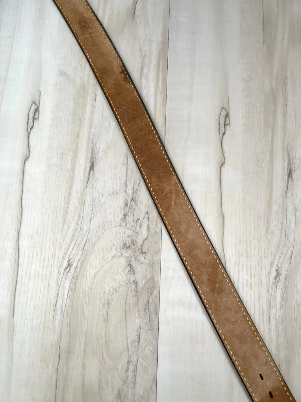 VTG Sz 35 Brown Hand Tooled Leather Western Belt Personalized JACK 1.5